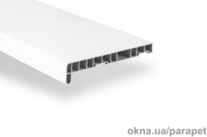 Підвіконня `Parapet - Глянець` 250 мм, білий